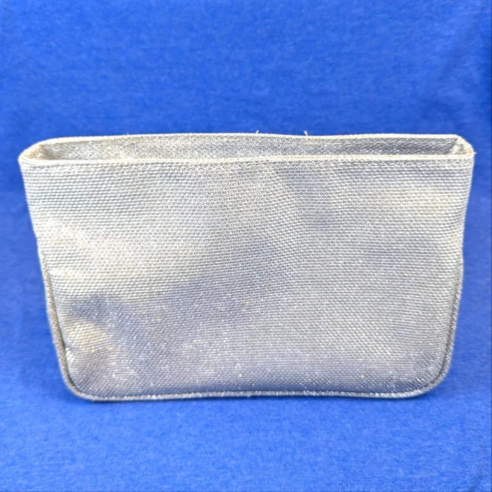 Silver Sparkle Cosmetics Bag or Evening Clutch